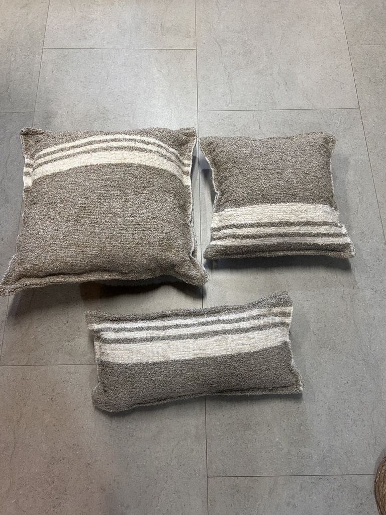 cojines Marrón y beige