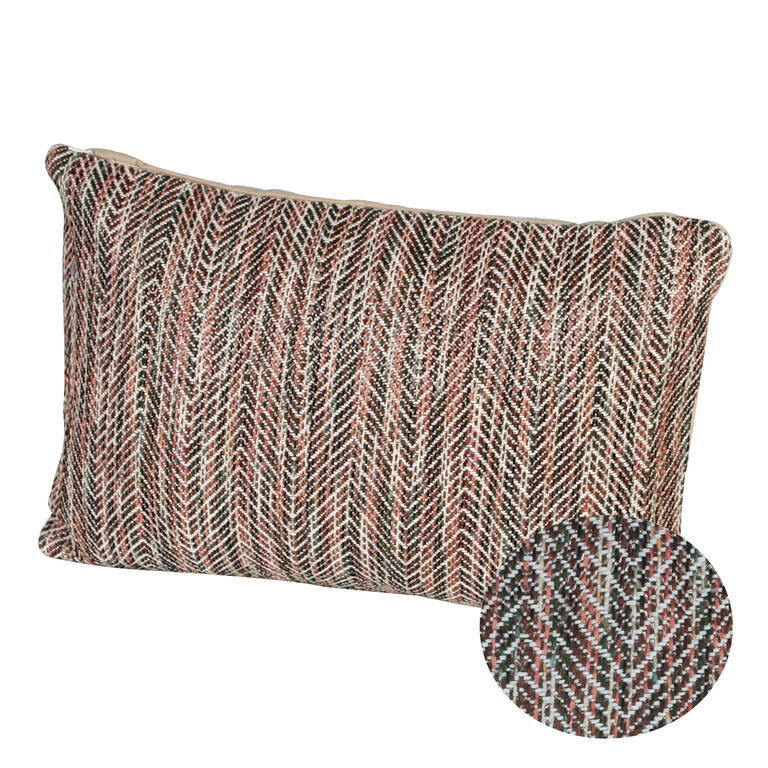 Funda de chojín tonos tierras 45x30 cm