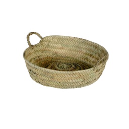 Cesto palma trenzado ancho multiusos